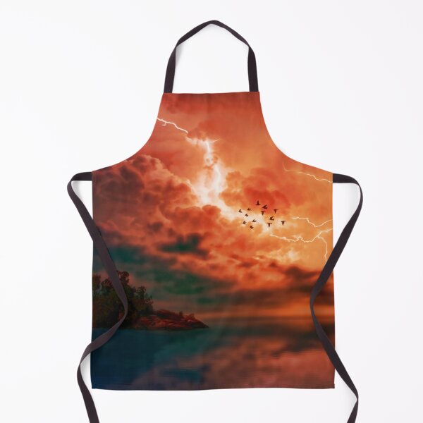 Item preview, Red storm clouds, lightning, stunning designed and sold by Orianah.