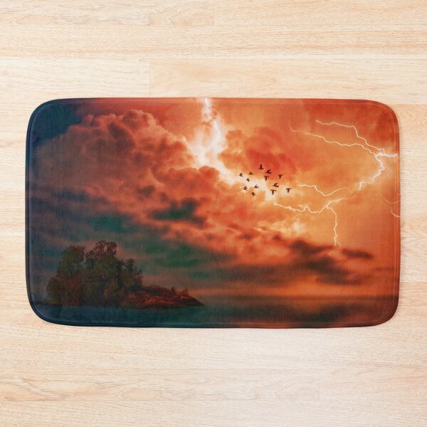 Item preview, Red storm clouds, lightning, stunning designed and sold by Orianah.