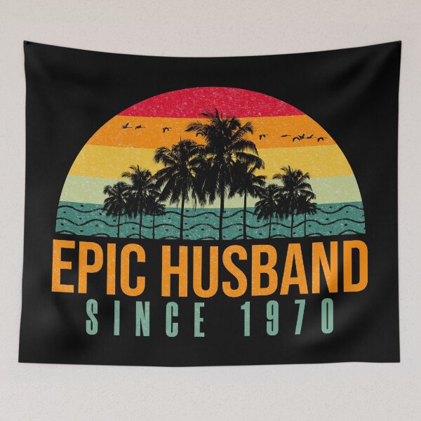 Item preview, Epic Husband Since 1970 - Funny 52nd wedding anniversary gift for him designed and sold by PlusAdore.