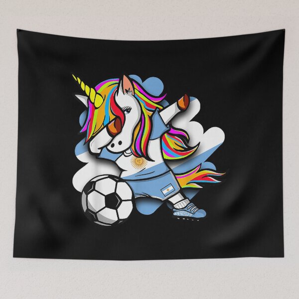 Item preview, Dabbing Unicorn Argentina Soccer Fans Jersey Football Lovers designed and sold by JeffreyShultz.
