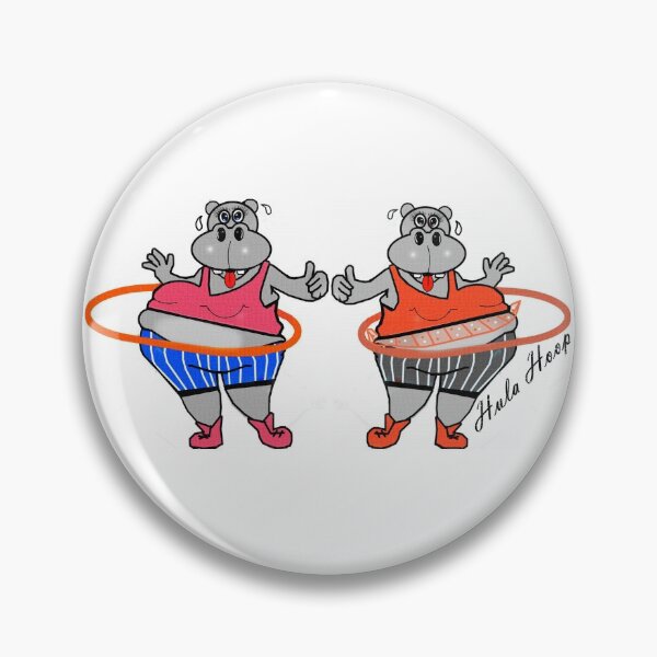Artikelvorschau, Nilpferde spielen Hula Hoop entworfen und verkauft von Shirley cute art .