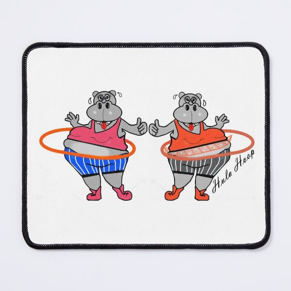 Item preview, Hippos playing Hula Hoop  designed and sold by Shirley cute art .