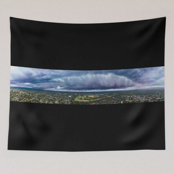 Item preview, Panoramic of an Apocalyptic Storm Front over Frankston Victoria Australia designed and sold by James-Cole.
