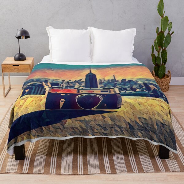 Item preview, Vintage camera and the Manhattan skyline in New York City designed and sold by nycruss1.