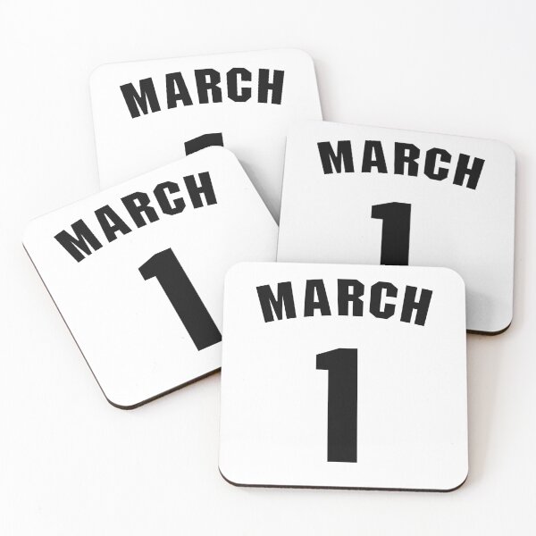 Item preview, Date of birth  1 March birthday gift sport design designed and sold by Panya-Design.