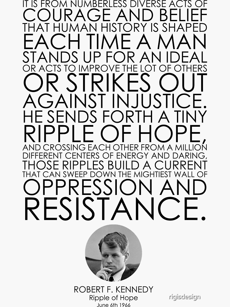 "Robert F. Kennedy, Ripple Of Hope Speech, Great Speeches, Great Quotes ...