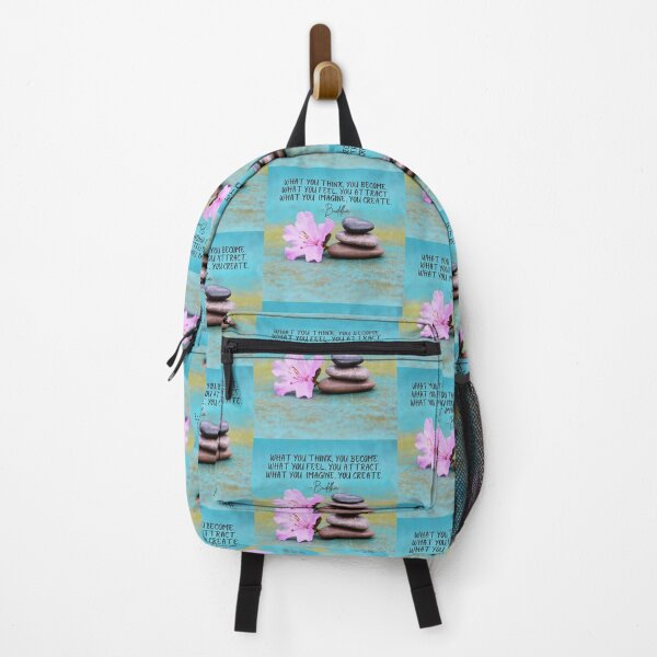 Item preview, What you think you become inspirational quote about life by Buddha with a serene design to help manifest the life you want designed and sold by Auntieck.