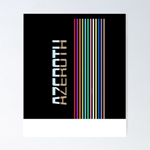 Item preview, Azeroth - 80s Chrome Horizon designed and sold by AlanDavid1.