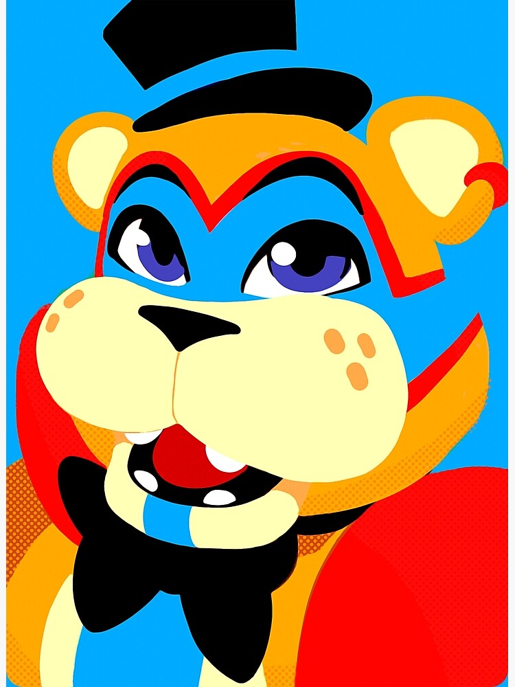 "Five Nights at Freddy's Security Breach Glamrock Freddy" Metal Print
