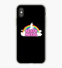 Unicorn Rainbow Death Metal iPhone Case