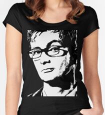 David Tennant: 10th Doctor Women's Fitted Scoop T-Shirt