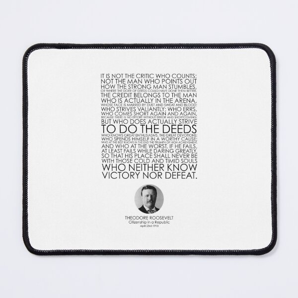 Item preview, Theodore Roosevelt, Citizenship in a Republic Speech, Great Speeches, Great Quotes, Famous Speeches, Famous Quotes, Quotes, Speeches designed and sold by rigisdesign.