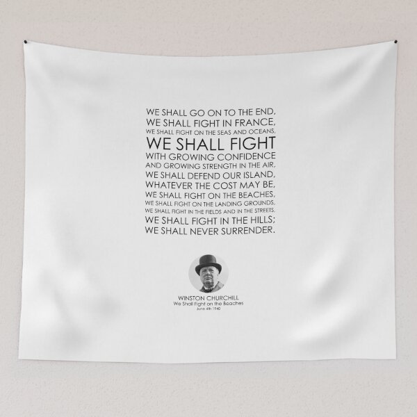 Item preview, Winston Churchill, We Shall Fight on the Beaches, Great Quotes, Famous Speeches, Famous Quotes, Quotes, Speeches designed and sold by rigisdesign.