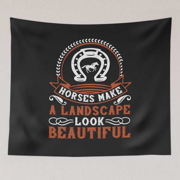 Item preview, Horses make a landscape look beautiful designed and sold by virnmjan.