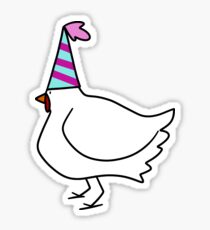 Party Hat Chicken Sticker