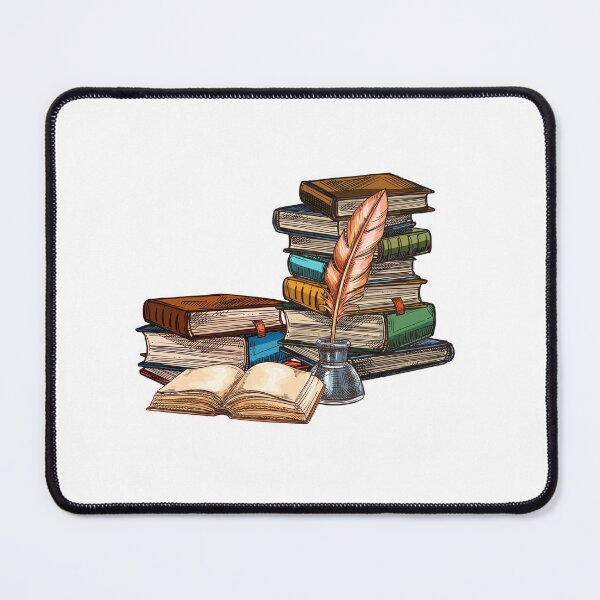 Item preview, stack of books with  Quill & Ink  designed and sold by YANAY-FASHION.
