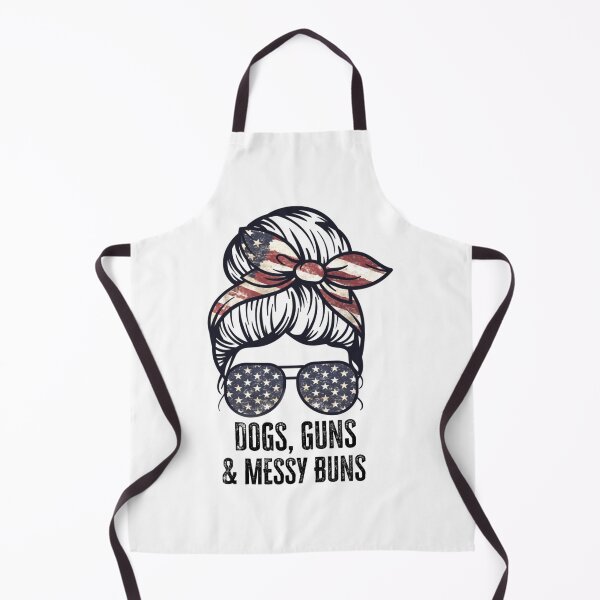 Item preview, Dogs Guns & Messy Buns American flag dog lover 2nd Amendment Long Sleeve designed and sold by huetwis.