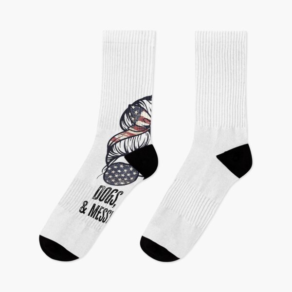 Item preview, Dogs Guns & Messy Buns American flag dog lover 2nd Amendment Long Sleeve designed and sold by huetwis.