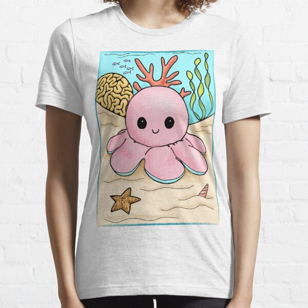 Pulpo rosado Camiseta esencial