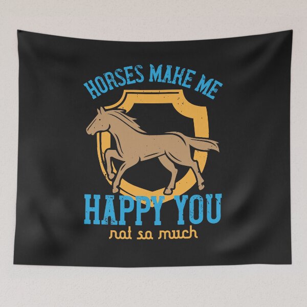 Item preview, horses make me happy you, not so much designed and sold by virnmjan.