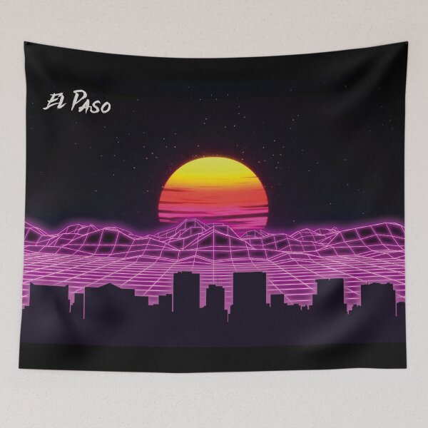 Item preview, El Paso Skyline Neon Nights designed and sold by DFerraz.