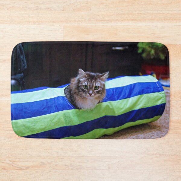Item preview, Siberian Forest Kitten playing in tunnel designed and sold by KDartisticeye.
