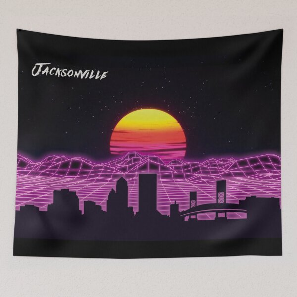 Item preview, Jacksonville Skyline Neon Nights designed and sold by DFerraz.