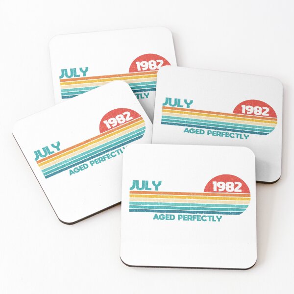 Item preview, July 1982 Retro Sunset 42nd Birthday Essential designed and sold by MajesticTree.
