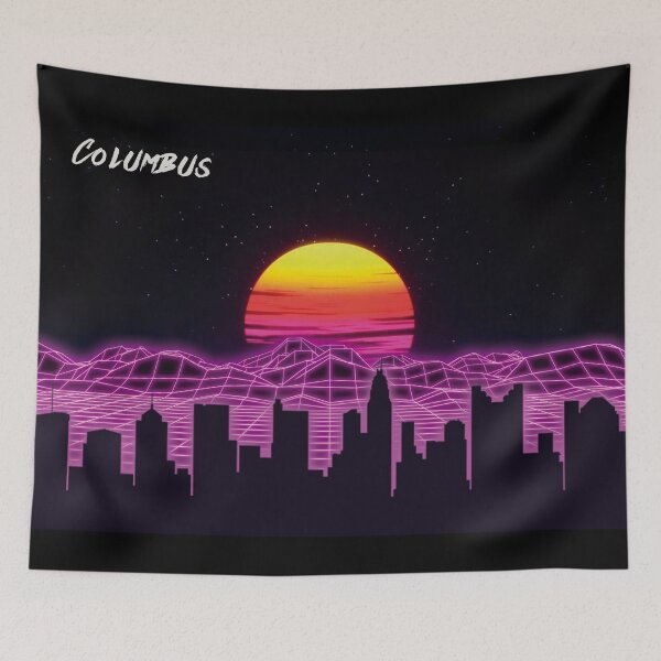 Item preview, Columbus Skyline Neon Nights designed and sold by DFerraz.