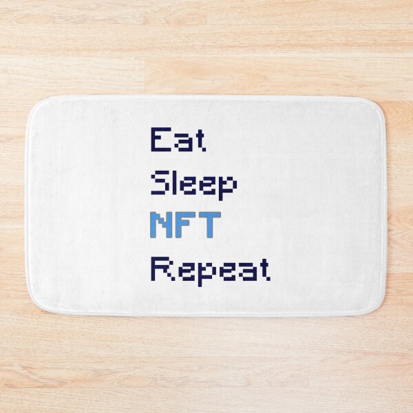 Item preview, Eat sleep nft repeat designed and sold by vyascreations.