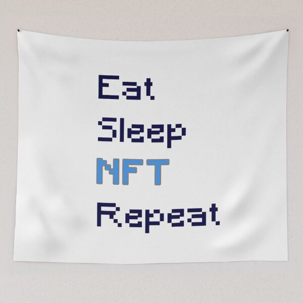 Item preview, Eat sleep nft repeat designed and sold by vyascreations.