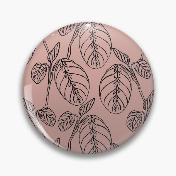 Item preview, Calathea Maranta Plant Pattern - Peach Pink designed and sold by Kraina.