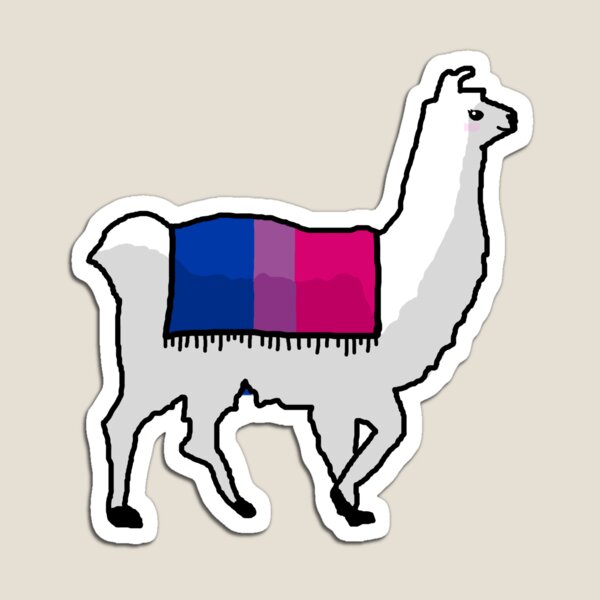 Pride Flag Llama LGBTQ Llama with Pride Blanket on Back