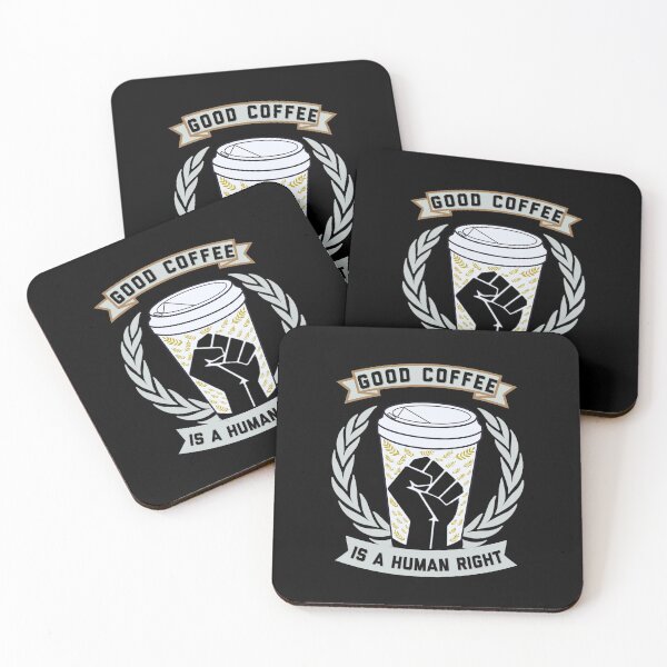 Item preview, COFFEE IS A HUMAN RIGHT designed and sold by Hussain Shirts.
