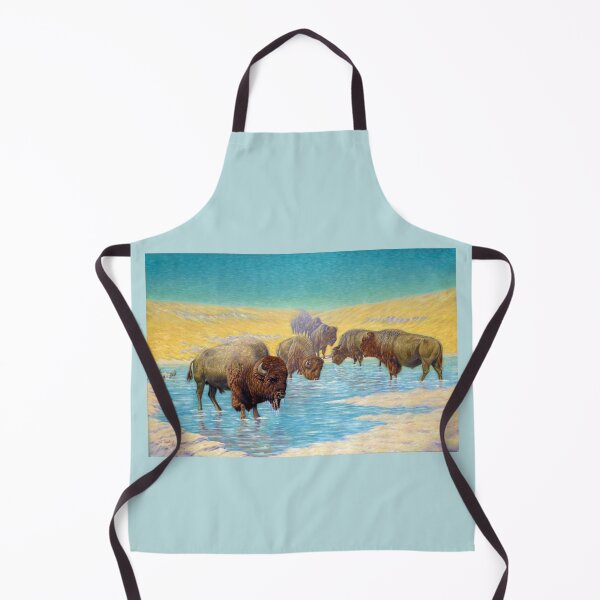 Aperçu de l'œuvre Bison d'Amérique (Scène de bison) par Emil W. Landers créée et vendue par TheCurators.