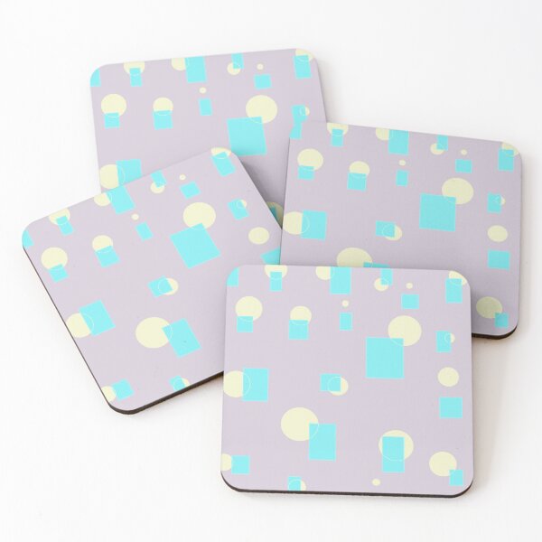 Item preview, Geometric pastel shapes, 80's inspired, creamy colors and unicorns, original design  designed and sold by Freedomworx.