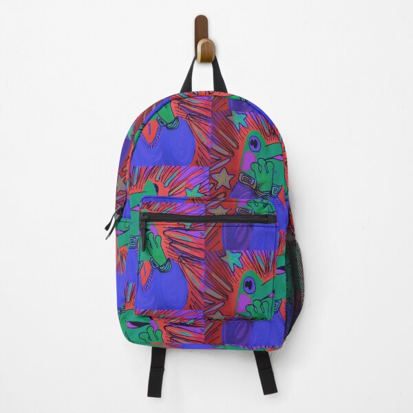 Item preview, psychedelic shocked frog designed and sold by Hannah Keaton.
