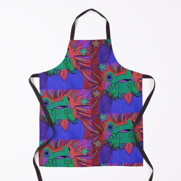Item preview, psychedelic shocked frog designed and sold by Hannah Keaton.