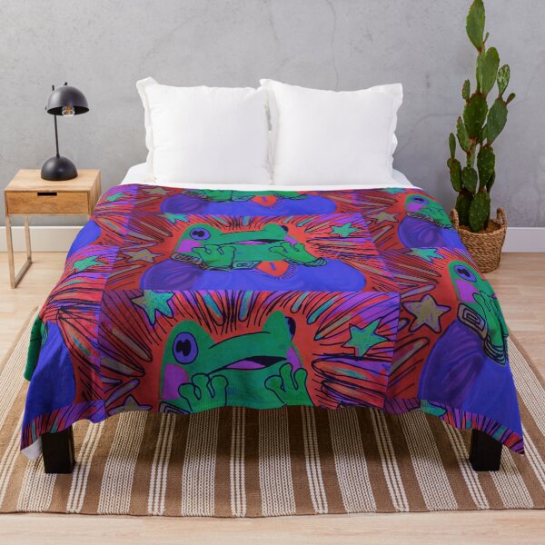 Item preview, psychedelic shocked frog designed and sold by Hannah  Keaton.