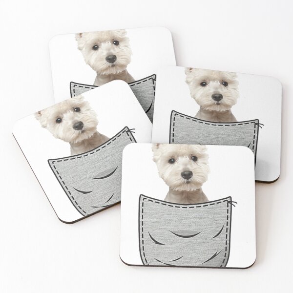 Item preview, Cute Westie White Highland Terrier Pocket for Dog Owners designed and sold by huetwis.