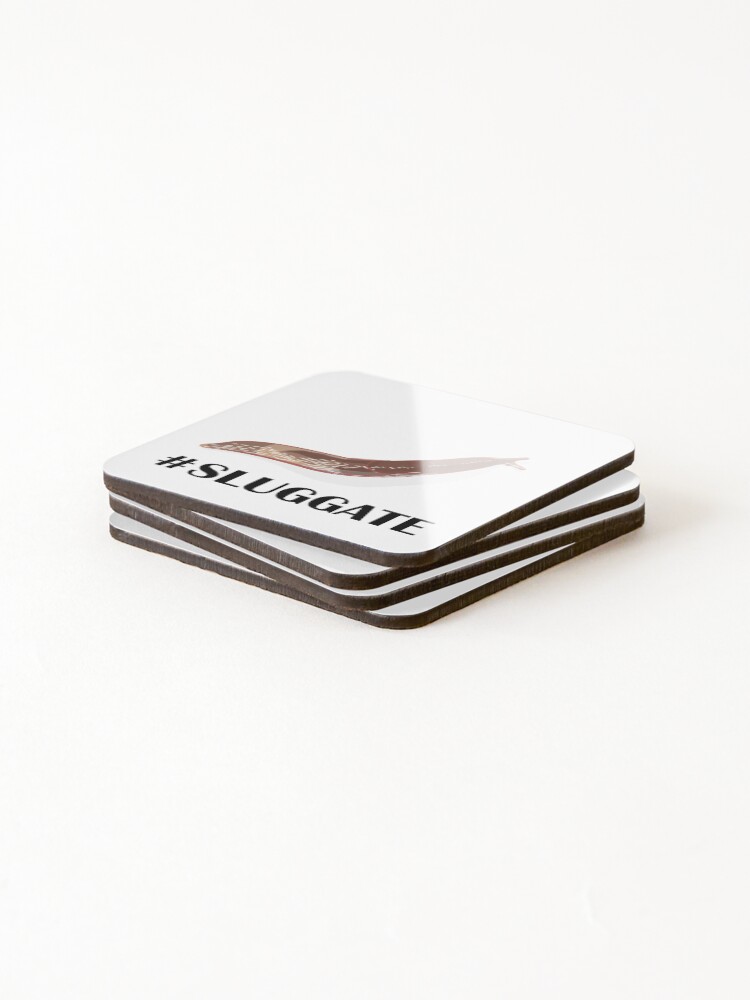 Thumbnail 4 of 5, Coasters (Set of 4), #SLUGGATE designed and sold by DomGDesign.
