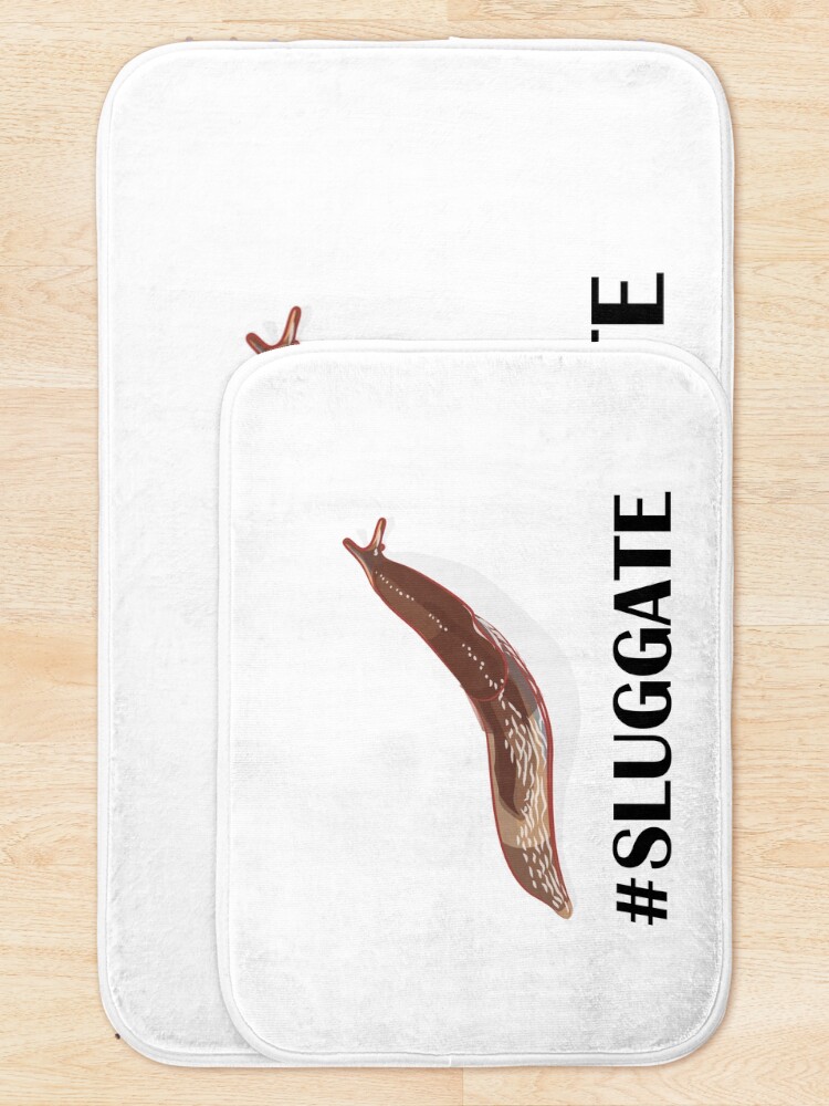 Thumbnail 5 of 6, Bath Mat, #SLUGGATE designed and sold by DomGDesign.