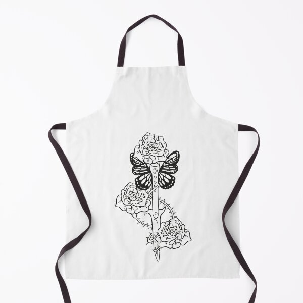 Item preview, Roses Knife Butterfly Tattoo Grunge Aesthetic Goth designed and sold by FalkDania.