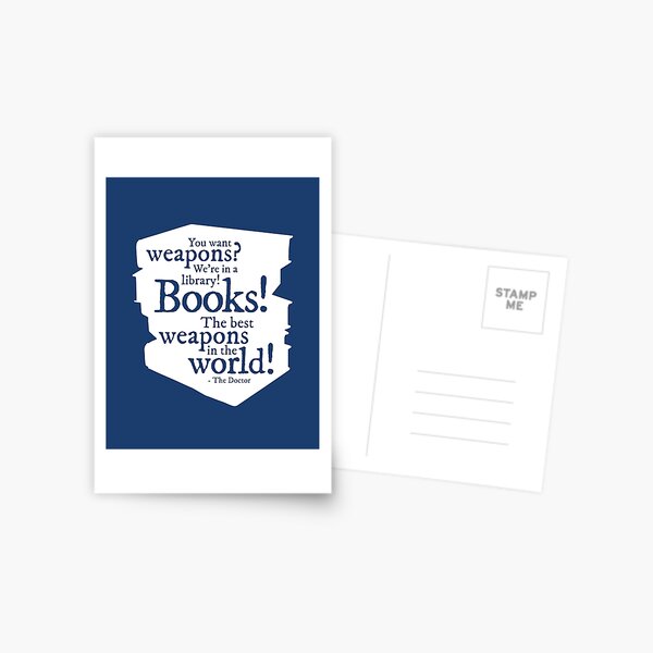 Item preview, Books! The best weapons in the world! designed and sold by hollycenations.