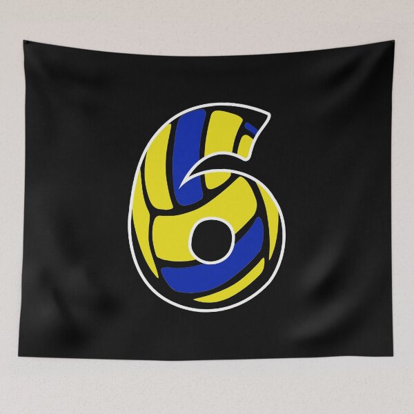 Item preview, Men's Volleyball Player Gift Number 6 designed and sold by RomualdGR.