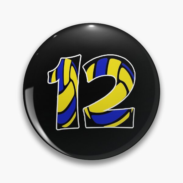Artikelvorschau, Geschenk für Mann Volleyballspieler Nummer 12 entworfen und verkauft von RomualdGR.