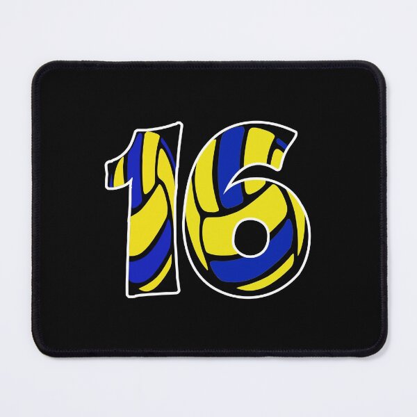 Item preview, Gift for man volleyball player number 16 designed and sold by RomualdGR.