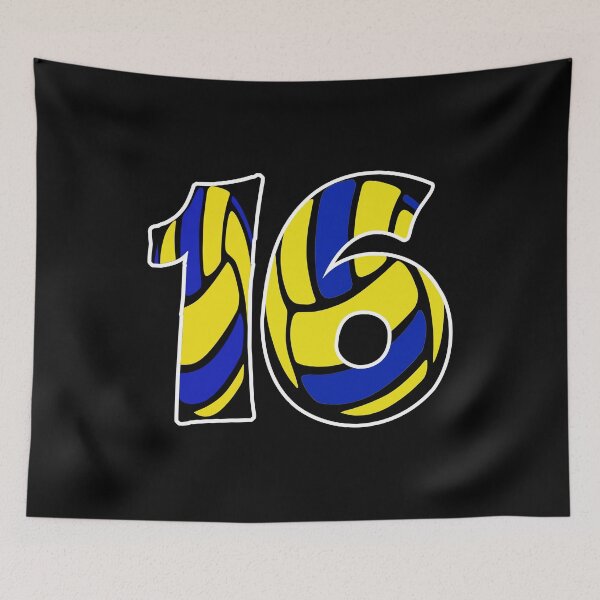 Item preview, Gift for man volleyball player number 16 designed and sold by RomualdGR.