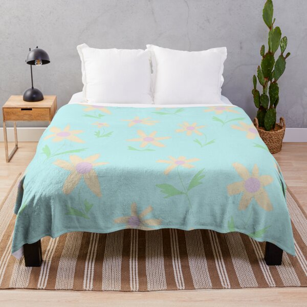 Item preview, Garden inspired, flowers, daisies, happy, blue sky, creamy colors, nature and unicorns, original design designed and sold by Freedomworx.