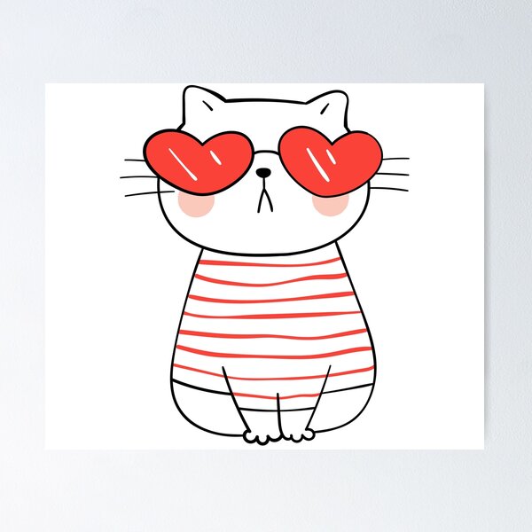 Item preview,  Valentine Love Cat designed and sold by Lolarod77.